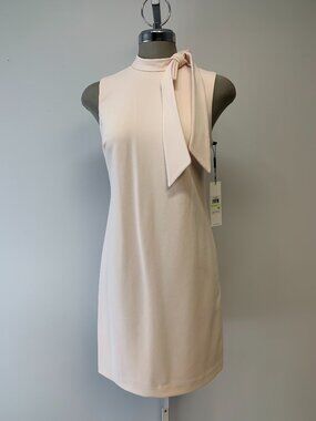 NEW CALVIN KLEIN TIE NECK SHIFT DRESS SIZE 4
